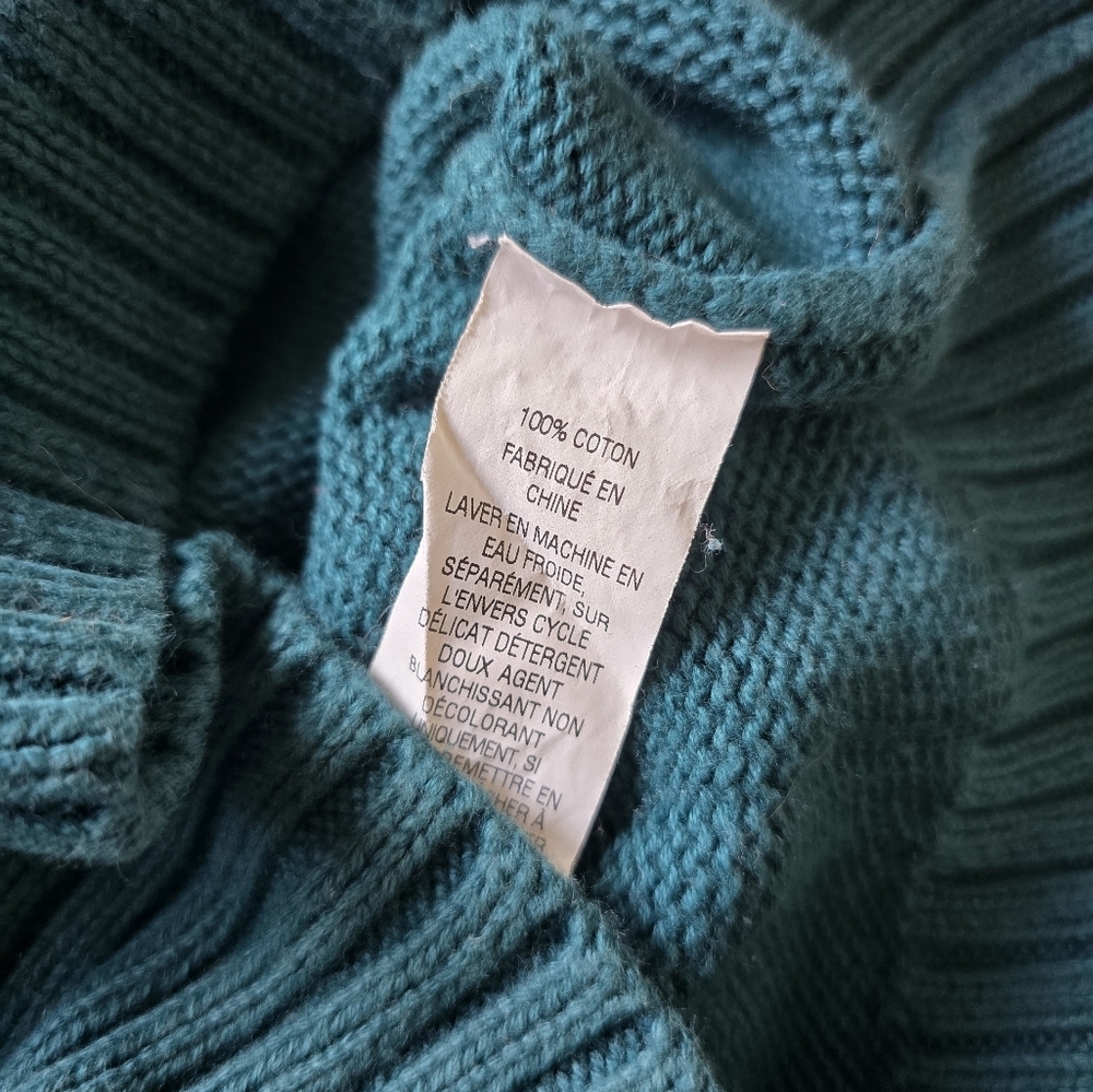 L.L.Bean Quarter Zip Sweater Size Large Tall - Picture 12 of 12